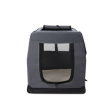 Darrahopens Pet Care > Dog Supplies i.Pet Pet Carrier Soft Crate Dog Cat Travel Portable Cage Kennel Foldable Car M