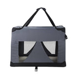 Darrahopens Pet Care > Dog Supplies i.Pet Pet Carrier Soft Crate Dog Cat Travel Portable Cage Kennel Foldable Car M