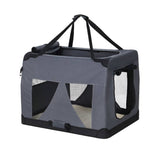 Darrahopens Pet Care > Dog Supplies i.Pet Pet Carrier Soft Crate Dog Cat Travel Portable Cage Kennel Foldable Car M