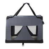 Darrahopens Pet Care > Dog Supplies i.Pet Pet Carrier Soft Crate Dog Cat Travel Portable Cage Kennel Foldable Car XL