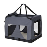 Darrahopens Pet Care > Dog Supplies i.Pet Pet Carrier Soft Crate Dog Cat Travel Portable Cage Kennel Foldable Car XL