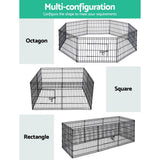 darrahopens Pet Care > Dog Supplies i.Pet Pet Dog Playpen 2X24" 8 Panel Puppy Exercise Cage Enclosure Fence