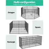darrahopens Pet Care > Dog Supplies i.Pet Pet Dog Playpen 2X30" 8 Panel Puppy Exercise Cage Enclosure Fence