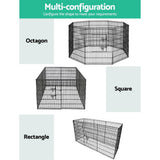 darrahopens Pet Care > Dog Supplies i.Pet Pet Dog Playpen 36" 8 Panel Puppy Exercise Cage Enclosure Fence