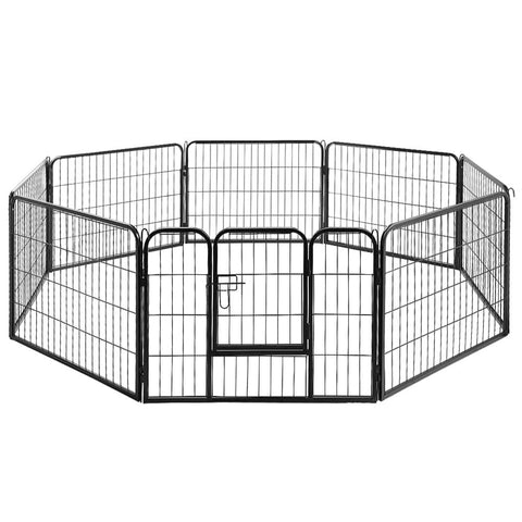 darrahopens Pet Care > Dog Supplies i.Pet Pet Dog Playpen 8 Panel Puppy Exercise Cage Enclosure Fence 80x60cm
