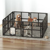 darrahopens Pet Care > Dog Supplies i.Pet Pet Dog Playpen Enclosure 8 Panel Fence Puppy Cage Plastic Play Pen Fold