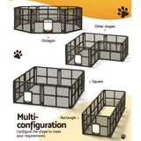 darrahopens Pet Care > Dog Supplies i.Pet Pet Dog Playpen Enclosure 8 Panel Fence Puppy Cage Plastic Play Pen Fold