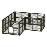 darrahopens Pet Care > Dog Supplies i.Pet Pet Dog Playpen Enclosure 8 Panel Fence Puppy Cage Plastic Play Pen Fold