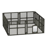 darrahopens Pet Care > Dog Supplies i.Pet Pet Dog Playpen Enclosure 8 Panel Fence Puppy Cage Plastic Play Pen Fold