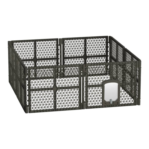 darrahopens Pet Care > Dog Supplies i.Pet Pet Dog Playpen Enclosure 8 Panel Fence Puppy Cage Plastic Play Pen Fold
