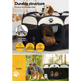 darrahopens Pet Care > Dog Supplies i.Pet Pet Dog Playpen Enclosure Crate 8 Panel Play Pen Tent Bag Fence Puppy 3XL