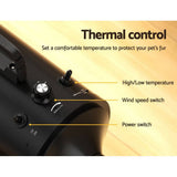 Darrahopens Pet Care > Dog Supplies i.Pet Pet Hair Dryer Dog Cat Grooming Speed Blower Hairdryer Heater Low Noise