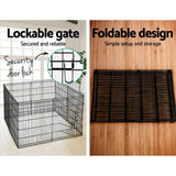 darrahopens Pet Care > Dog Supplies i.Pet Pet Playpen Dog Playpen 30" 8 Panel Puppy Exercise Cage Enclosure Fence