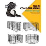 darrahopens Pet Care > Dog Supplies i.Pet Pet Playpen Dog Playpen 40" 8 Panel Puppy Enclosure Fence Cage
