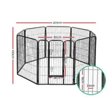 darrahopens Pet Care > Dog Supplies i.Pet Pet Playpen Dog Playpen 40" 8 Panel Puppy Enclosure Fence Cage