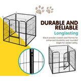 darrahopens Pet Care > Dog Supplies i.Pet Pet Playpen Dog Playpen 8 Panel Exercise Cage Enclosure Fence 80x80cm