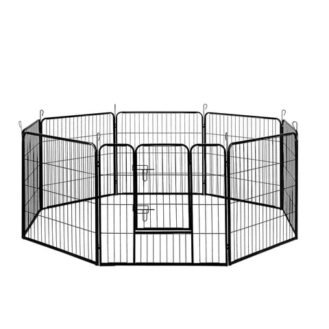 darrahopens Pet Care > Dog Supplies i.Pet Pet Playpen Dog Playpen 8 Panel Exercise Cage Enclosure Fence 80x80cm