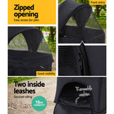 darrahopens Pet Care > Dog Supplies i.Pet Pet Stroller Dog Carrier Foldable Pram 3 IN 1 Middle Size Black
