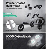 darrahopens Pet Care > Dog Supplies i.Pet Pet Stroller Dog Carrier Foldable Pram Large Black