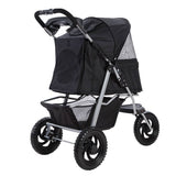 darrahopens Pet Care > Dog Supplies i.Pet Pet Stroller Dog Carrier Foldable Pram Large Black