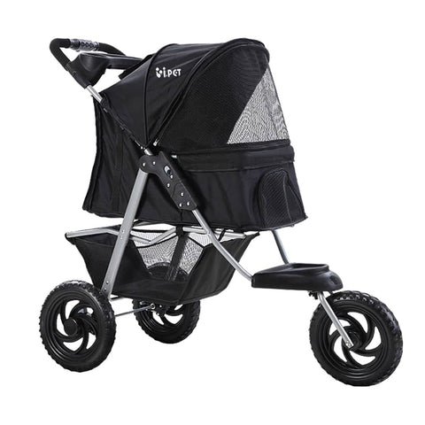 darrahopens Pet Care > Dog Supplies i.Pet Pet Stroller Dog Carrier Foldable Pram Large Black