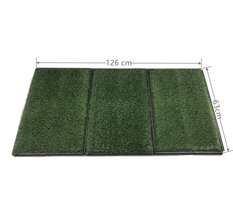 Darrahopens Pet Care > Dog Supplies Indoor Dog Puppy Toilet Grass Potty Training Mat Loo Pad 126 x 63 cm