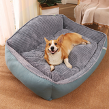Darrahopens Pet Care > Dog Supplies Large Pet Dog Bed Soft Warm Removable Washable High Back Mattress Puppy Mat L