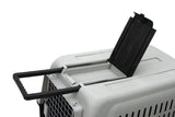 Darrahopens Pet Care > Dog Supplies Large Plastic Kennels Pet Carrier Dog Cat Cage Crate With Handle and Wheel Black