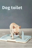Darrahopens Pet Care > Dog Supplies Large Portable Dog Potty Training Tray Pet Puppy Toilet Trays Loo Pad Mat Blue