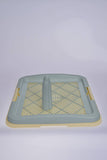 Darrahopens Pet Care > Dog Supplies Large Portable Dog Potty Training Tray Pet Puppy Toilet Trays Loo Pad Mat Blue
