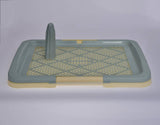 Darrahopens Pet Care > Dog Supplies Large Portable Dog Potty Training Tray Pet Puppy Toilet Trays Loo Pad Mat Blue