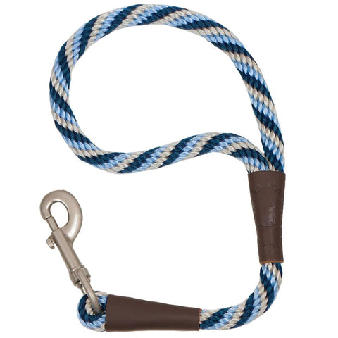 Darrahopens Pet Care > Dog Supplies Mendota Traffic Clip Leash 1/2"x16" (13mm x 40cm)  ARCTIC BLUE