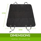 darrahopens Pet Care > Dog Supplies Paw Mate Black Pet Dog Car Boot Seat Cover Waterproof Mat XXL