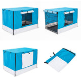 darrahopens Pet Care > Dog Supplies Paw Mate Blue Cage Cover Enclosure for Wire Dog Cage Crate 24in