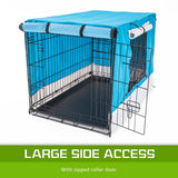 darrahopens Pet Care > Dog Supplies Paw Mate Blue Cage Cover Enclosure for Wire Dog Cage Crate 30in