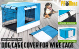 darrahopens Pet Care > Dog Supplies Paw Mate Blue Cage Cover Enclosure for Wire Dog Cage Crate 48in