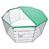 darrahopens Pet Care > Dog Supplies Paw Mate Green Net Cover for Pet Playpen 36in Dog Exercise Enclosure Fence Cage