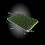 darrahopens Pet Care > Dog Supplies Paw Mate Pet Dog Potty Tray Training Toilet 69cm x 43cm + 1 Grass Mat