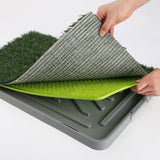 darrahopens Pet Care > Dog Supplies Paw Mate Pet Dog Potty Tray Training Toilet 69cm x 43cm + 1 Grass Mat