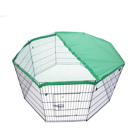 darrahopens Pet Care > Dog Supplies Paw Mate Pet Playpen 8 Panel 24in Foldable Dog Cage + Cover