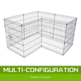 darrahopens Pet Care > Dog Supplies Paw Mate Pet Playpen 8 Panel 30in Foldable Dog Exercise Enclosure Fence Cage