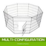 darrahopens Pet Care > Dog Supplies Paw Mate Pet Playpen 8 Panel 30in Foldable Dog Exercise Enclosure Fence Cage