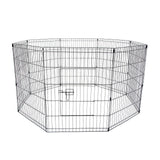 darrahopens Pet Care > Dog Supplies Paw Mate Pet Playpen 8 Panel 30in Foldable Dog Exercise Enclosure Fence Cage