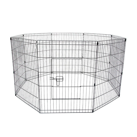 darrahopens Pet Care > Dog Supplies Paw Mate Pet Playpen 8 Panel 30in Foldable Dog Exercise Enclosure Fence Cage