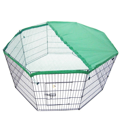 darrahopens Pet Care > Dog Supplies Paw Mate Pet Playpen 8 Panel 42in Foldable Dog Cage + Cover