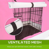 darrahopens Pet Care > Dog Supplies Paw Mate Pink Cage Cover Enclosure for Wire Dog Cage Crate 30in