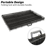 darrahopens Pet Care > Dog Supplies Paw Mate Wire Dog Cage Foldable Crate Kennel 24in with Tray