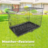 darrahopens Pet Care > Dog Supplies Paw Mate Wire Dog Cage Foldable Crate Kennel 24in with Tray