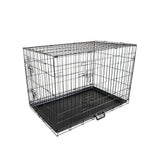 darrahopens Pet Care > Dog Supplies Paw Mate Wire Dog Cage Foldable Crate Kennel 24in with Tray