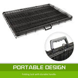 darrahopens Pet Care > Dog Supplies Paw Mate Wire Dog Cage Foldable Crate Kennel 30in with Tray